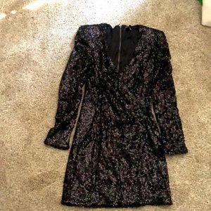 Expresa black sequin dress